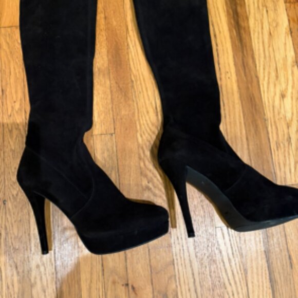 NWOT Stuart Weitzman Tall Suede Boots Size 8 - Picture 6 of 7